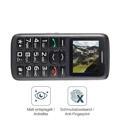 9H Hartbeschichtete, flexible Folie passend zugeschnitten für Simvalley Senioren mobile