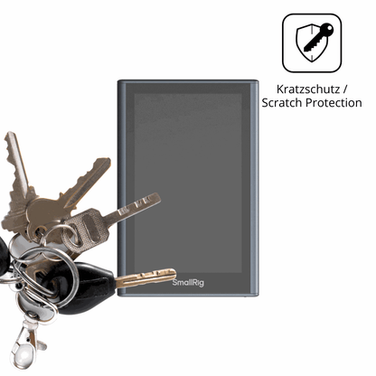 Schutz gegen Kratzer auf dem SmallRig Wireless Monitor 4850B Glas durch Schlüssel oder Ähnliches