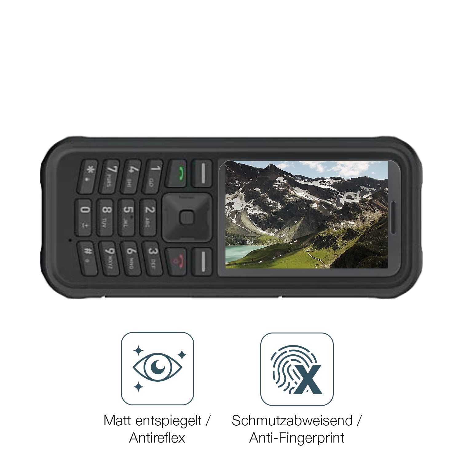 Schutz gegen Kratzer auf dem Sonim XP100 Glas durch Schlüssel oder Ähnliches