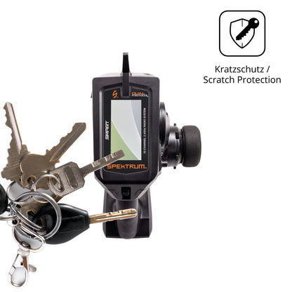 Schutz gegen Kratzer auf dem Spektrum DX Pro Plus Glas durch Schlüssel oder Ähnliches