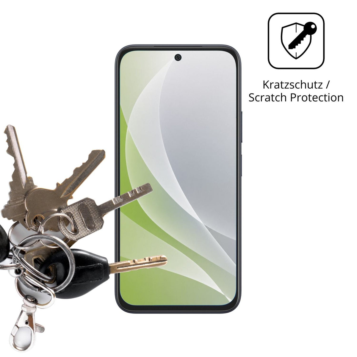 Schutz gegen Kratzer auf dem Vivo G5z Glas durch Schlüssel oder Ähnliches