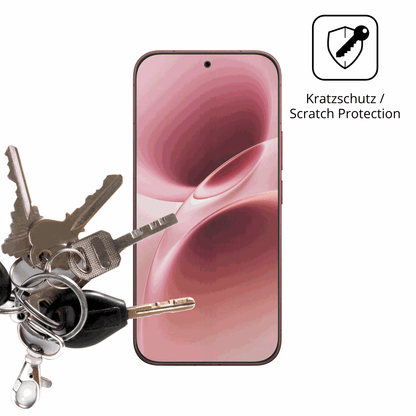 Schutz gegen Kratzer auf dem Vivo V70 Glas durch Schlüssel oder Ähnliches