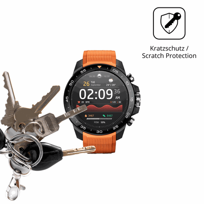 Schutz gegen Kratzer auf dem Xiaomi Mibro GS Explorer S Glas durch Schl�ssel oder �hnliches
