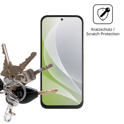 Schutz gegen Kratzer auf dem Xiaomi Poco M8x 5G Glas durch Schlüssel oder Ähnliches