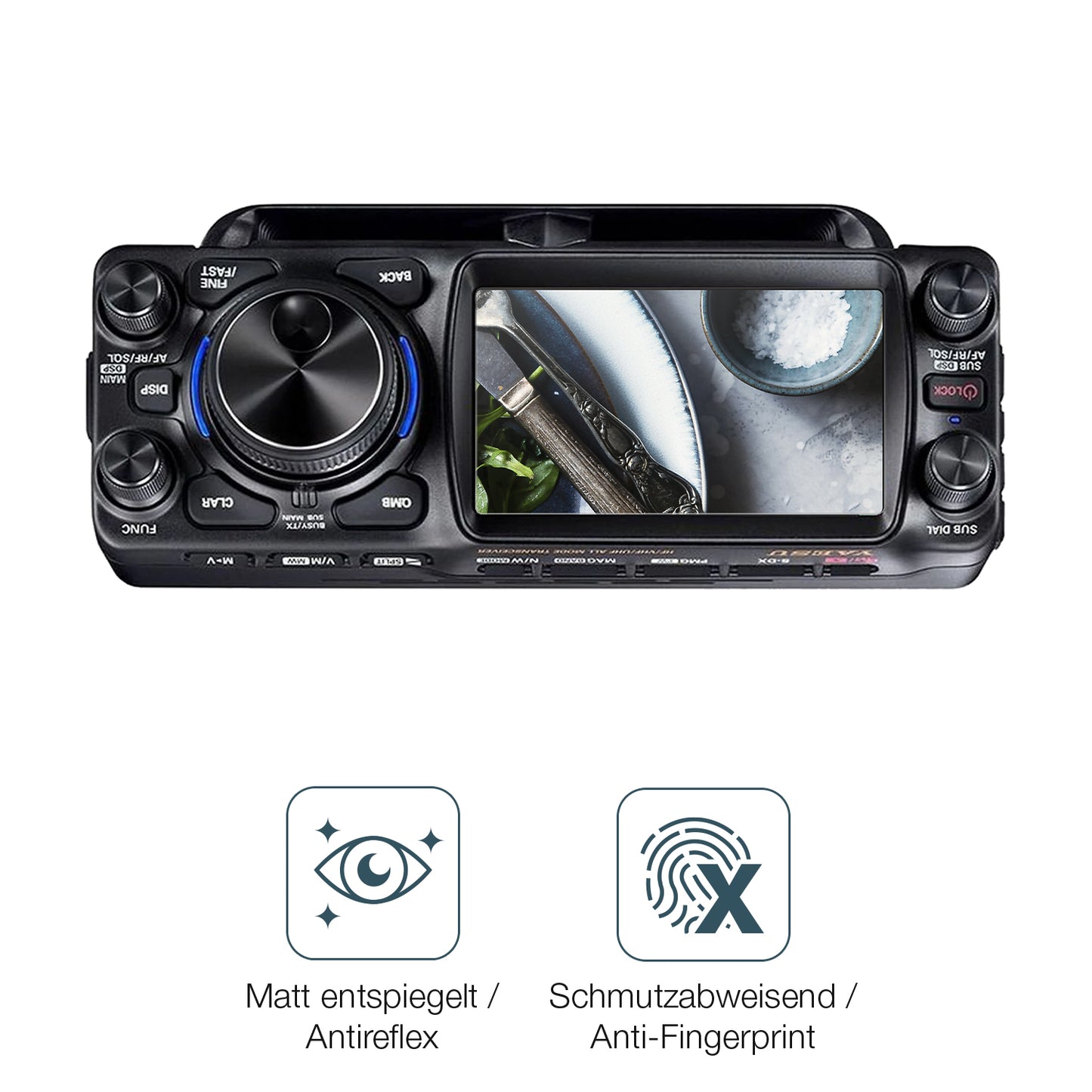 9H Hartbeschichtete, flexible Folie passend zugeschnitten für Yeasu FTX-1