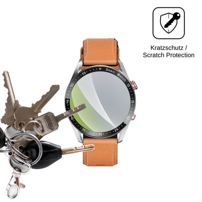 6x Schutzfolie matt für YEMASTER Smartwatch 1.28 Display-Schutzfolie