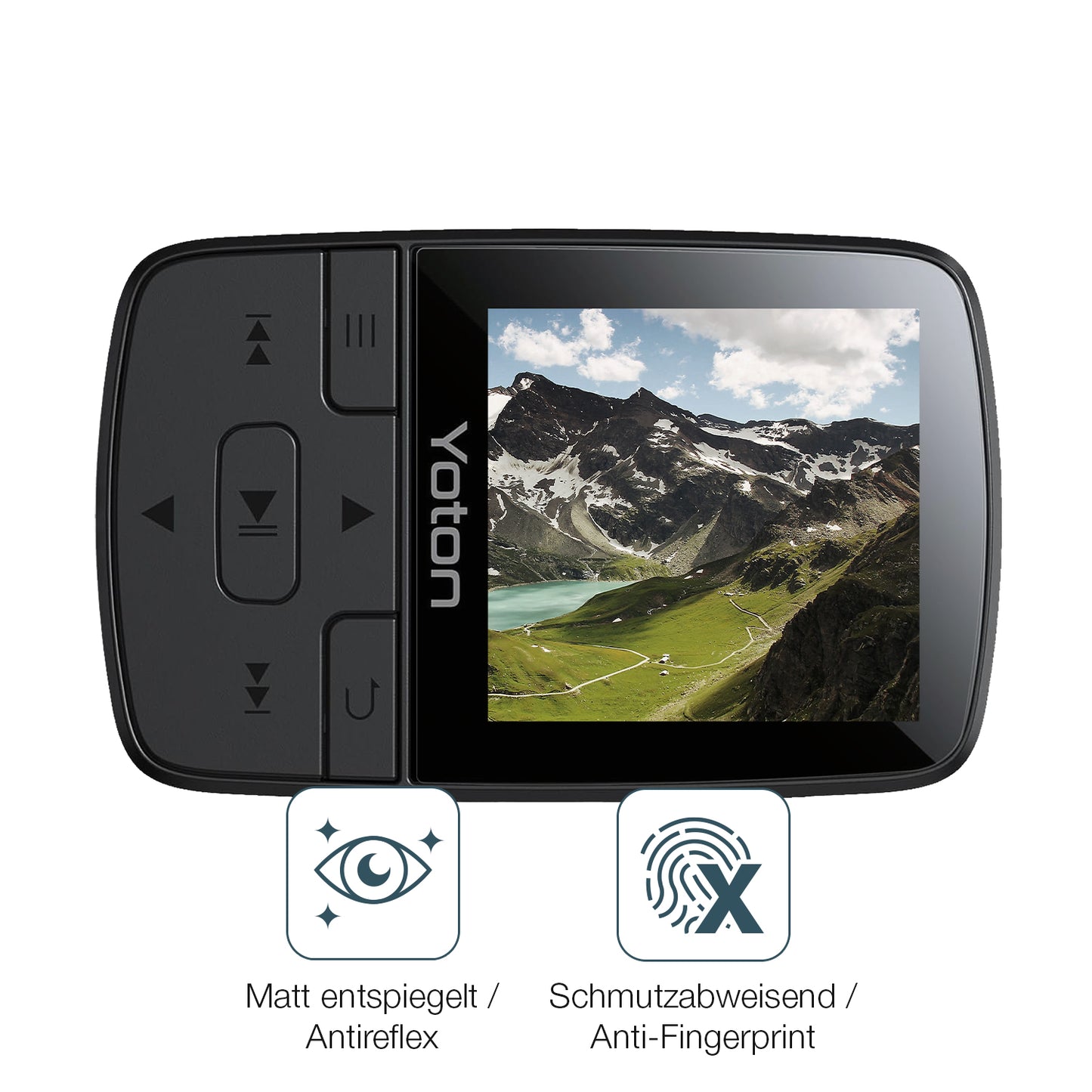9H Hartbeschichtete, flexible Folie passend zugeschnitten für YOTON YM03 MP3-Player