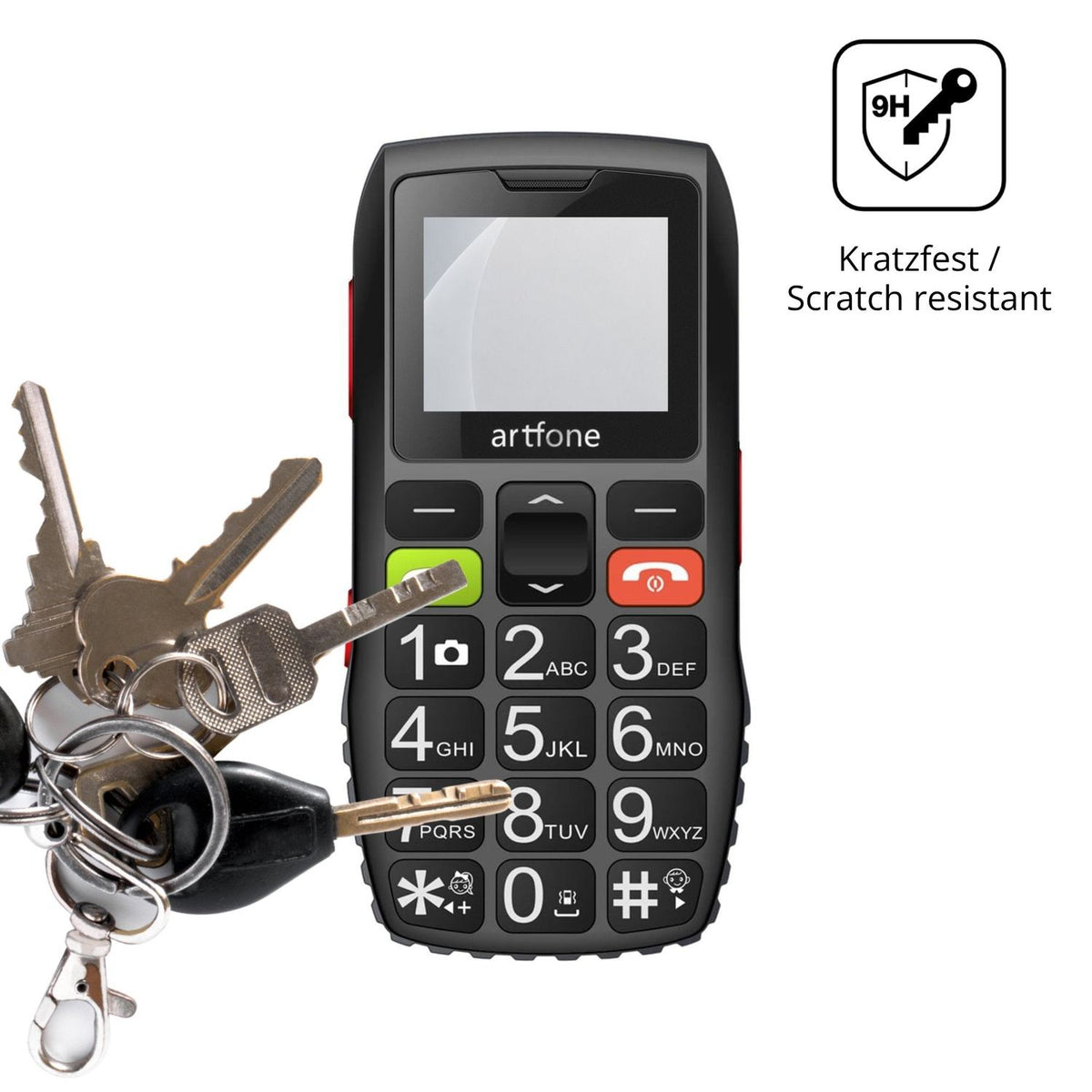 dipos Displayschutz für artfone C1, mattierte Oberfläche, robuste Festigkeit und perfekte Passform