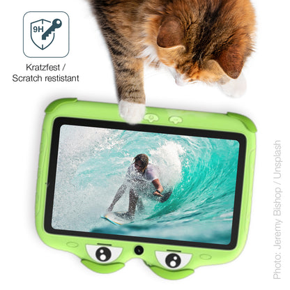 dipos Displayschutz für Ascrecem Kinder Tablet 7 Zoll, mattierte Oberfläche, robuste Festigkeit und perfekte Passform