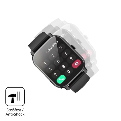 Schutz gegen Kratzer auf dem Aseeyirj 1.85 Zoll Smartwatch Glas durch Schlüssel, Stöße gegen die Tischkante oder Stürze