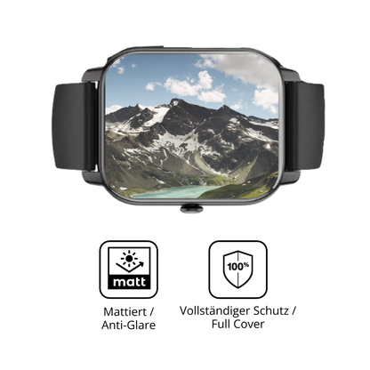 Flexible TPU-Folie passend zugeschnitten für Aseeyirj 1.85 Zoll Smartwatch, vollständige Abdeckung