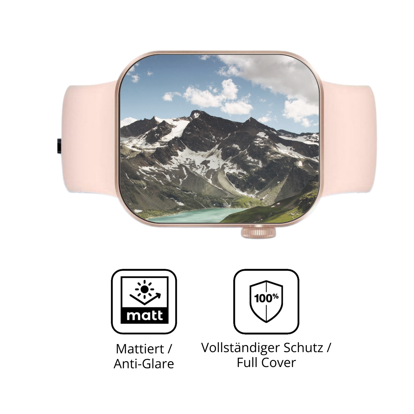 Flexible TPU-Folie passend zugeschnitten für ASEEYIRJ Smartwatch 1.85 Zoll, vollständige Abdeckung