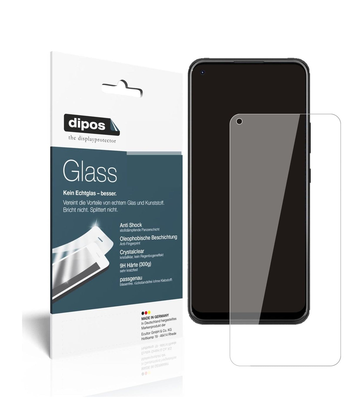 1x 9H Schutzfolie für ZTE Blade X1 5G Panzerfolie