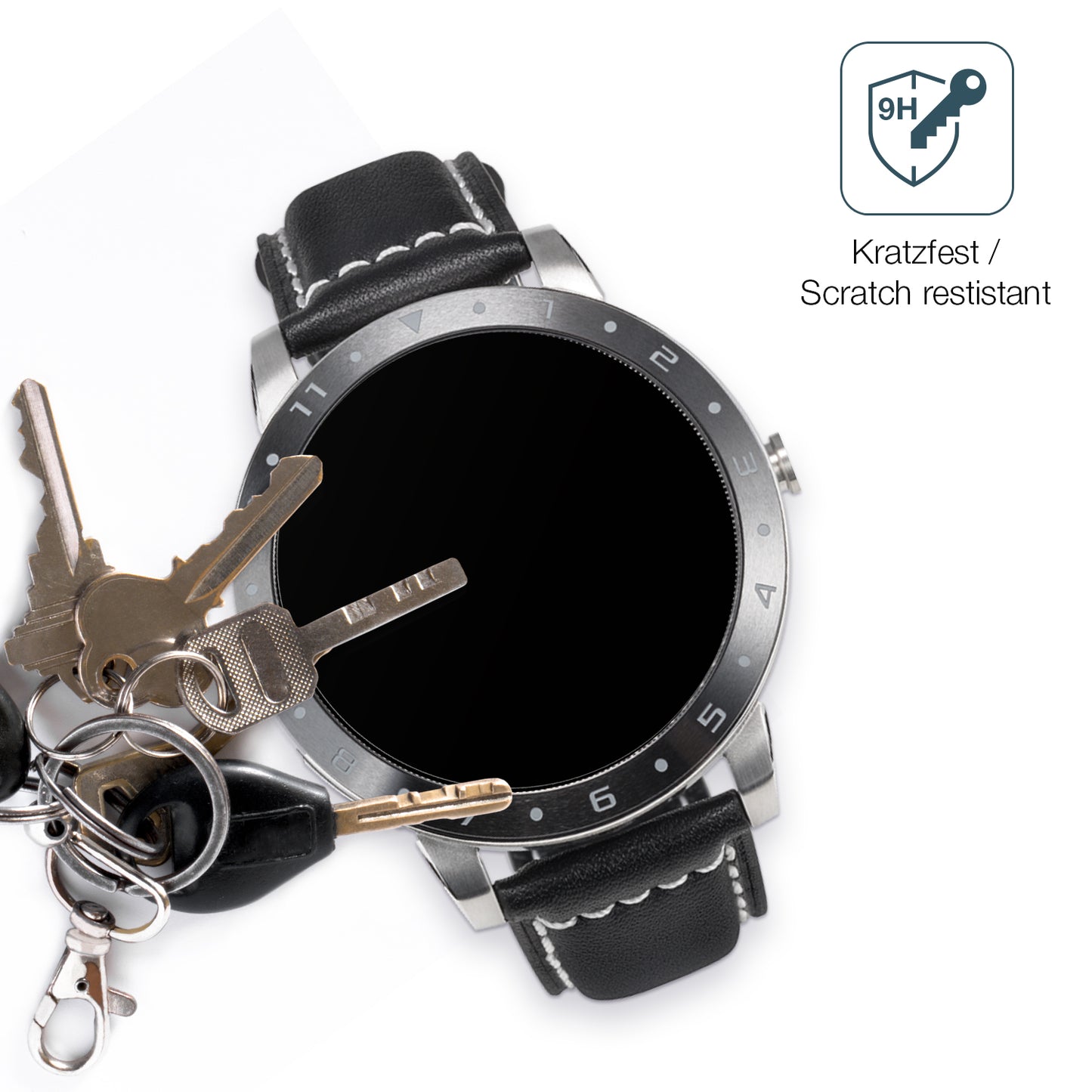 dipos Displayschutz für Asus VivoWatch 5, mattierte Oberfläche, robuste Festigkeit und perfekte Passform