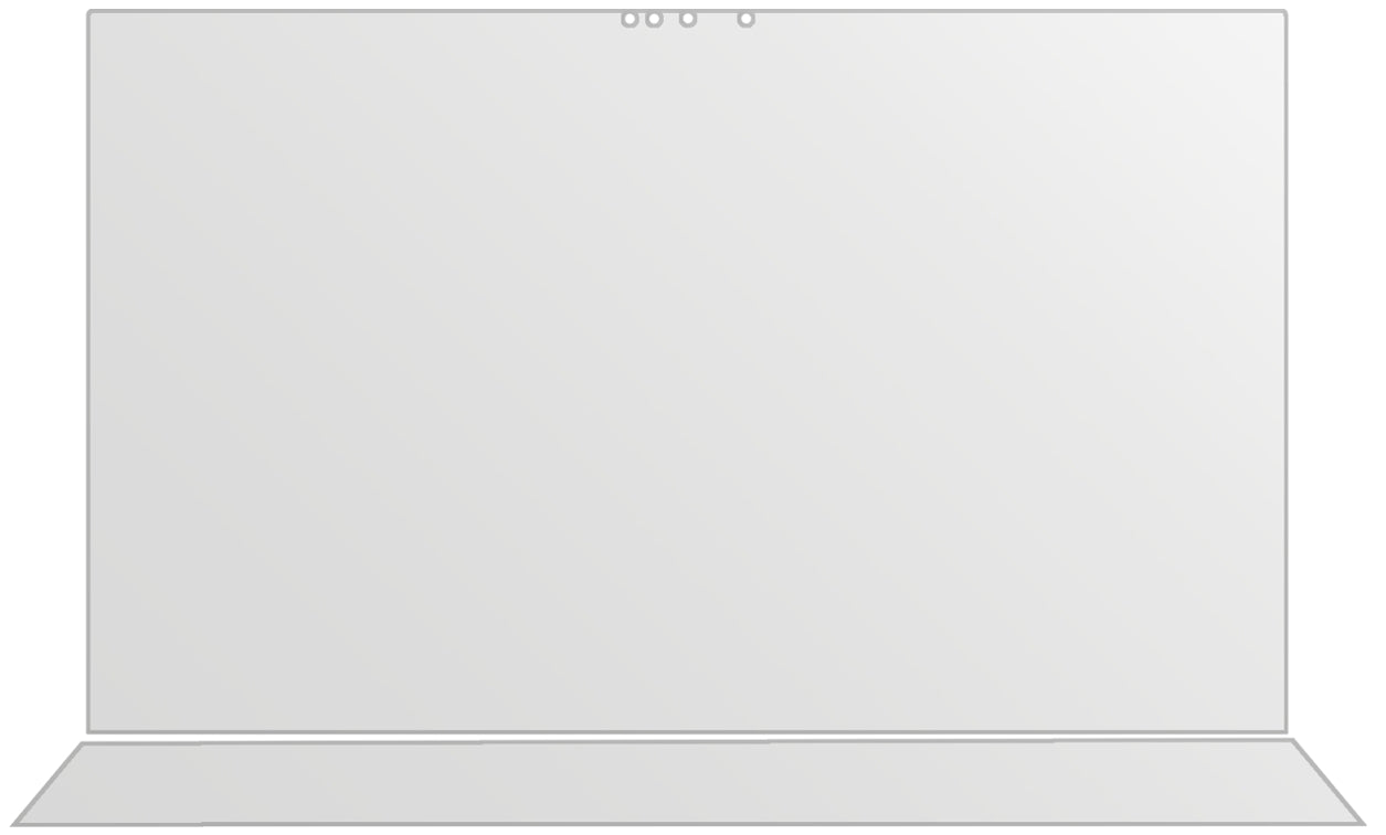 dipos Displayschutz für Asus ZenBook Pro Duo, mattierte Oberfläche, geringe Dicke und perfekte Passform
