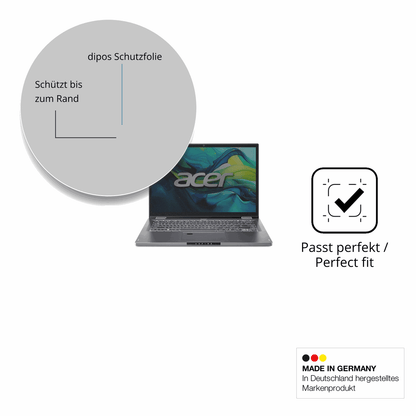 Schutz gegen Kratzer auf dem Asus Aspire 14 Glas durch Schlüssel oder Ähnliches
