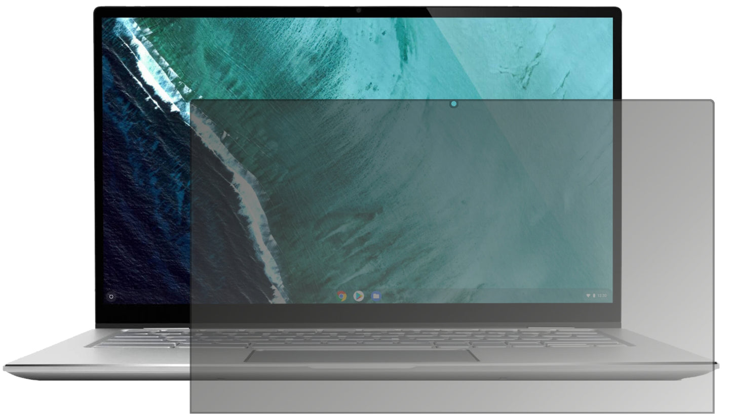 Blickschutzfolie von dipos passend für Asus Chromebook Flip C434T, präziser Zuschnitt und blasenfrei montiert