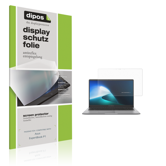 Matte Displayschutzfolie von dipos passend für Asus ExpertBook P1, präziser Zuschnitt und blasenfrei montiert