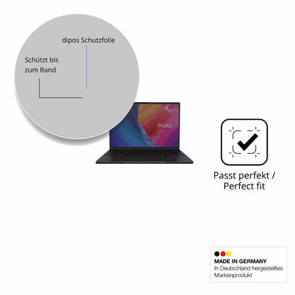 Schutz gegen Kratzer auf dem ASUS ProArt P16 H7606WM Glas durch Schlüssel oder Ähnliches