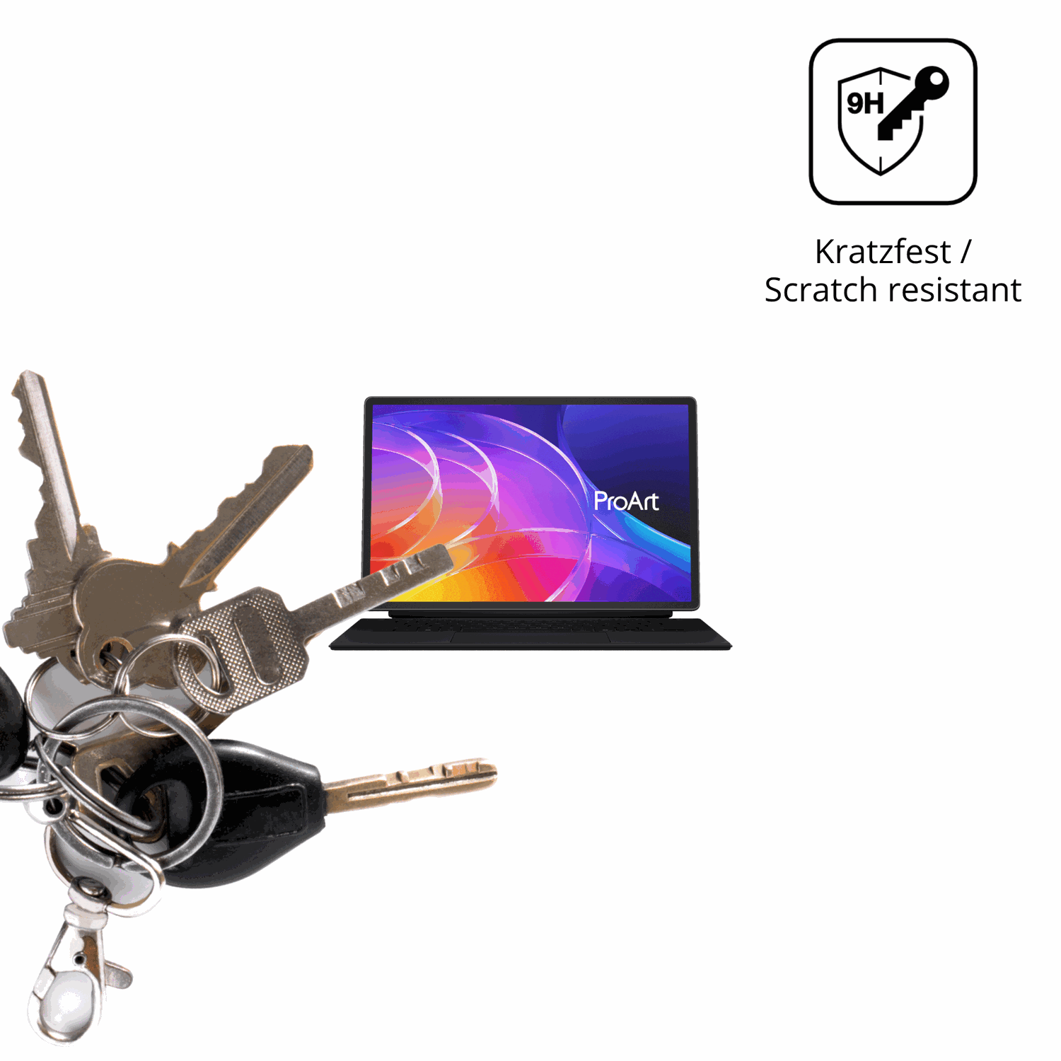 dipos Displayschutz für ASUS ProArt PZ14, mattierte Oberfläche, robuste Festigkeit und perfekte Passform