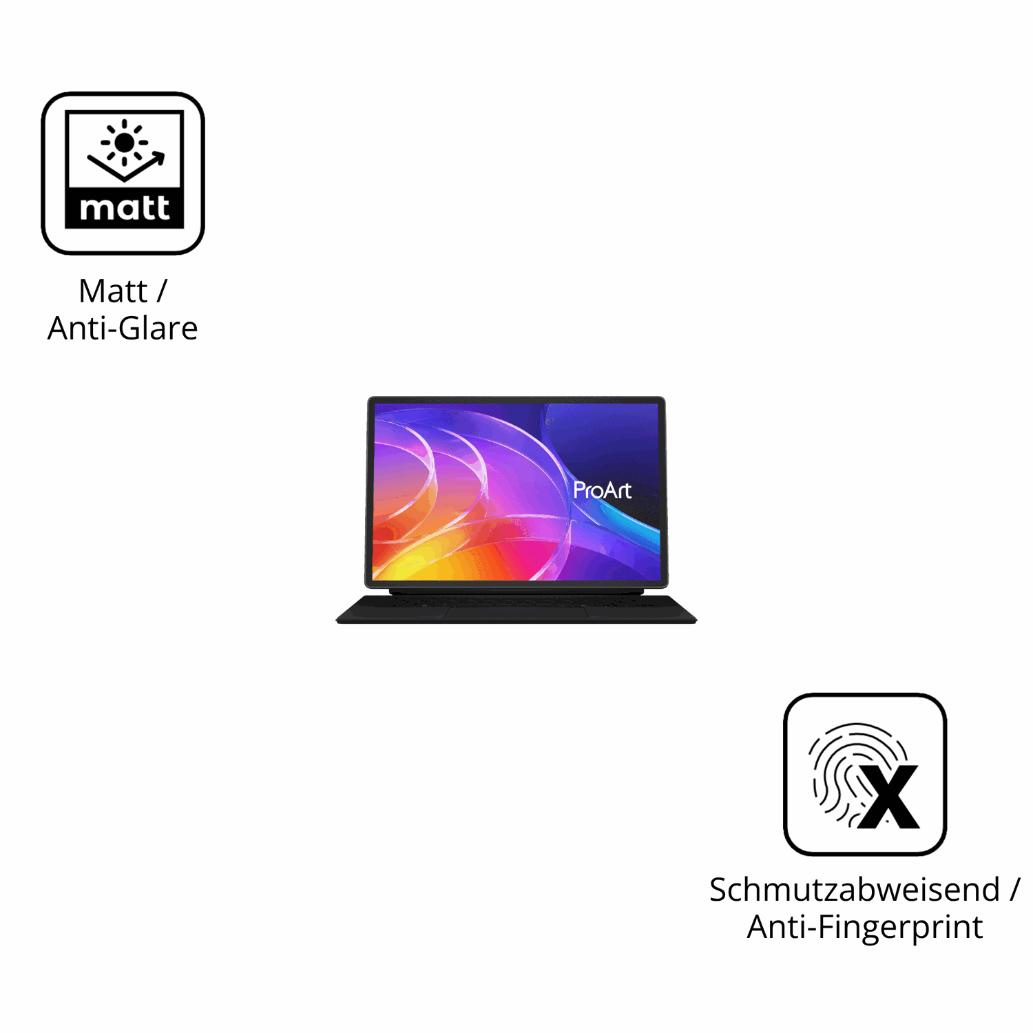 9H Hartbeschichtete, flexible Folie passend zugeschnitten für ASUS ProArt PZ14