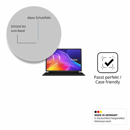 Schutzglasfolie mit optimaler Passform, zur Verwendung mit Hüllen geeignet