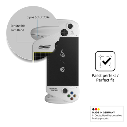 Schutz gegen Kratzer auf dem Asus ROG Ally Glas durch Schlüssel oder Ähnliches