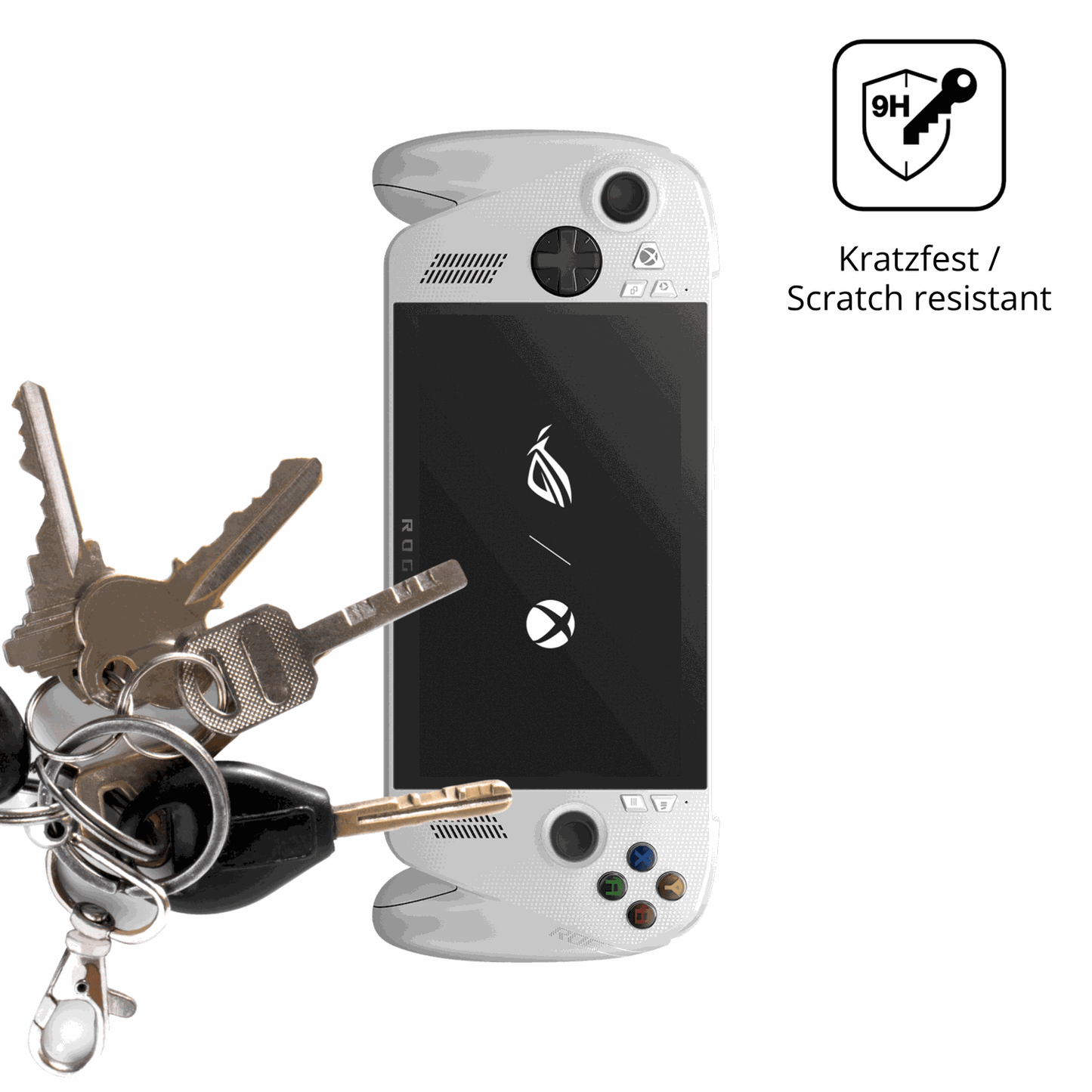dipos Displayschutz für Asus ROG Ally, mattierte Oberfläche, robuste Festigkeit und perfekte Passform