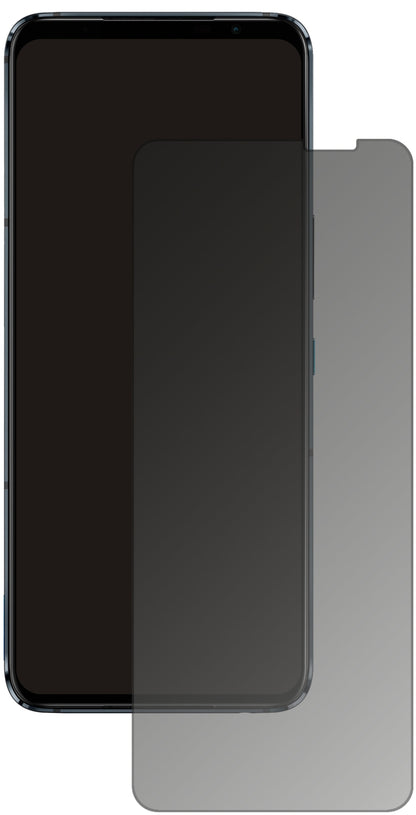 AsusROG Phone 5 Pro mit aufgebrachtem dipos Displayschutz, der seitliche Einblicke blockiert