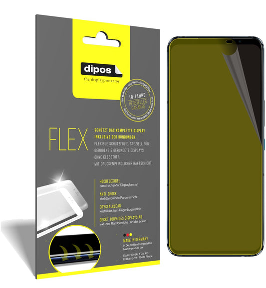 Klare Displayschutzfolie von dipos passend für Asus ROG Phone 5 Pro, 100% Displayabdeckung und blasenfreie Montage