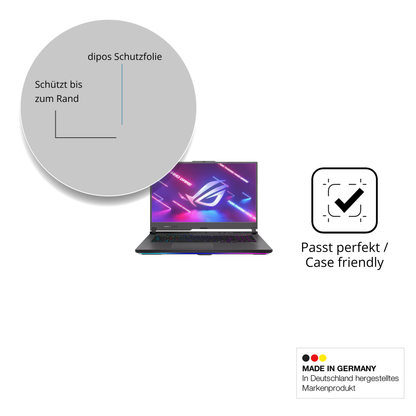 Schutzglasfolie mit optimaler Passform, zur Verwendung mit Hüllen geeignet