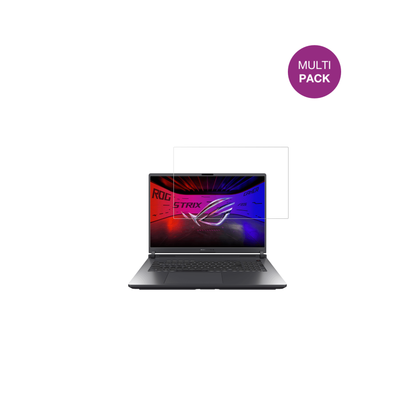 AsusRog Strix G18 2025 mit aufgebrachter dipos Displayschutzfolie, glasklare Darstellung ohne Einschränkungen