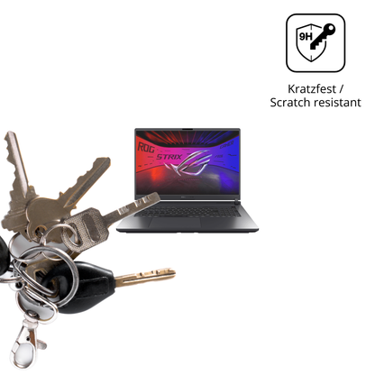 dipos Displayschutz für Asus Rog Strix G18 2025, mattierte Oberfläche, robuste Festigkeit und perfekte Passform