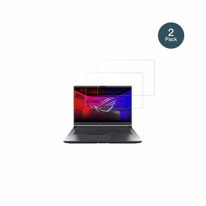 AsusRog Strix G18 2025 mit aufgebrachter dipos Flex Schutzfolie, glasklare Darstellung ohne Einschränkungen