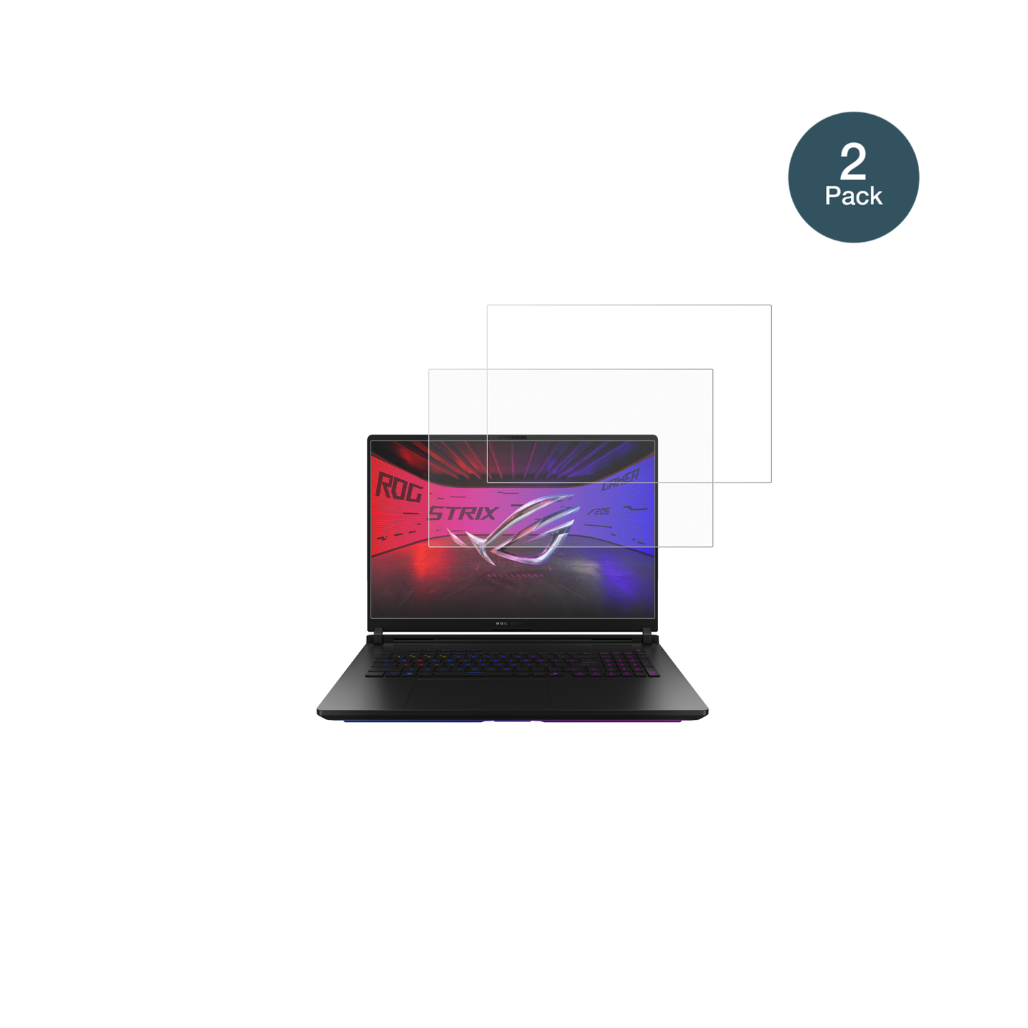 AsusROG Strix SCAR 18 2025 mit aufgebrachter dipos Panzerfolie, die lästige Fingerabdrücke minimiert