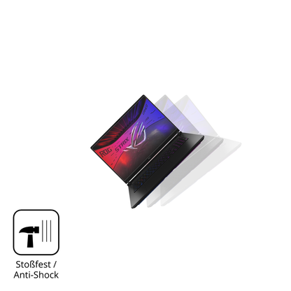 Schutz gegen Kratzer auf dem Asus ROG Strix SCAR 18 2025 Glas durch Schlüssel, Stöße gegen die Tischkante oder Stürze