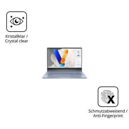 Flexible TPU-Folie passend zugeschnitten für asusvivobook s15, vollständige Abdeckung