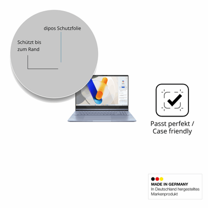 Besonders flexibler Displayschutz mit Anti-Shock-Schicht im Materialmix