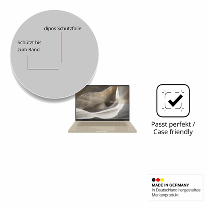 Besonders flexibler Displayschutz mit Anti-Shock-Schicht im Materialmix
