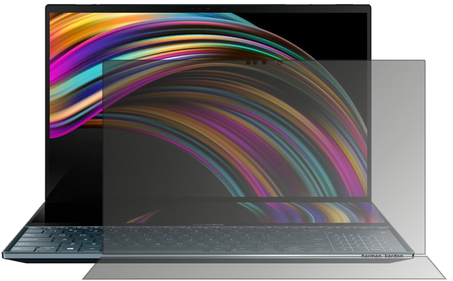 Blickschutzfolie für Asus ZenBook Pro Duo matt Schutzfolie Privacy