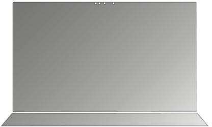 Blickschutzfolie für Asus ZenBook Pro Duo matt Schutzfolie Privacy
