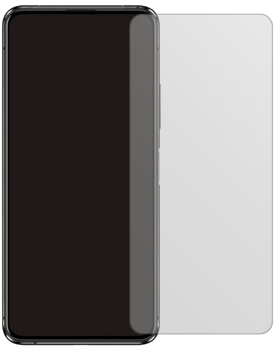 AsusZenfone 7 mit aufgebrachter dipos Displayschutzfolie, die lästige Fingerabdrücke minimiert