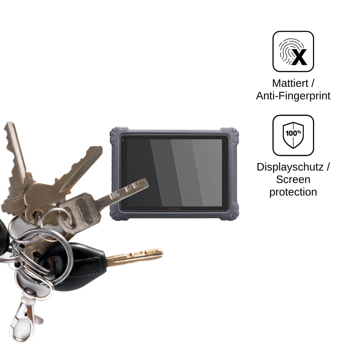 Blickschutzfolie für Autel MaxiSys Ultra matt Schutzfolie Privacy