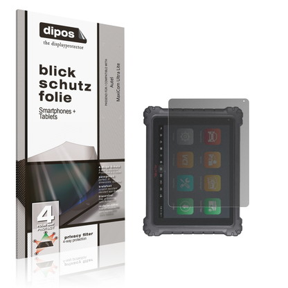 Blickschutzfolie von dipos passend für Autel MaxiCom Ultra Lite, präziser Zuschnitt und blasenfrei montiert