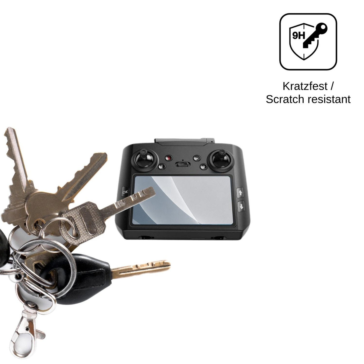 2x 9H Schutzfolie matt für AVIALOGIC G10 Remote Panzerfolie