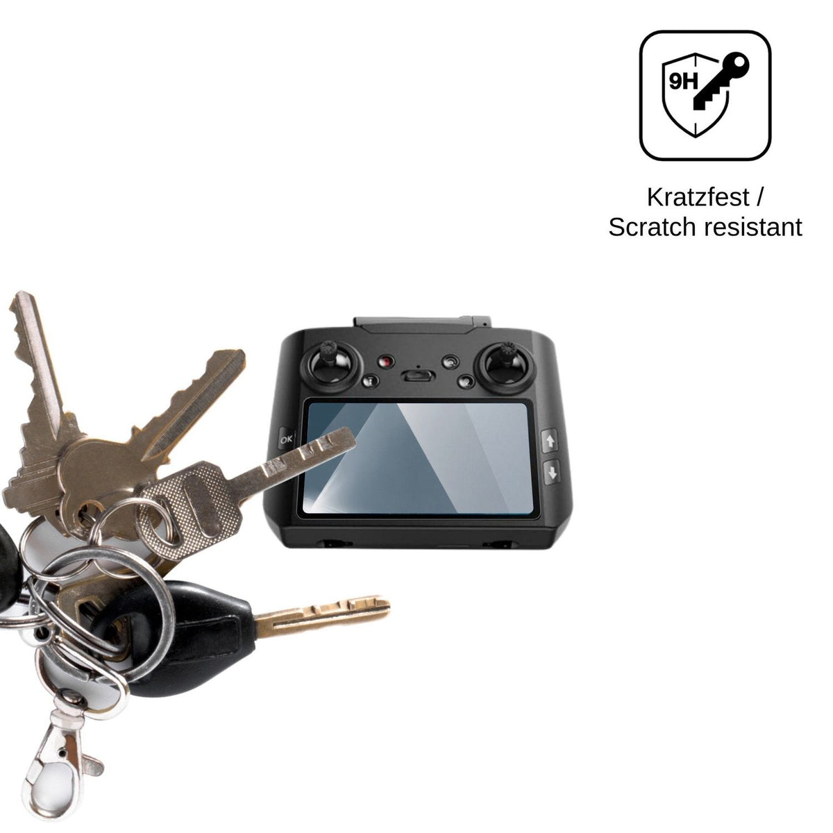 2x 9H Schutzfolie für AVIALOGIC G10 Remote Panzerfolie