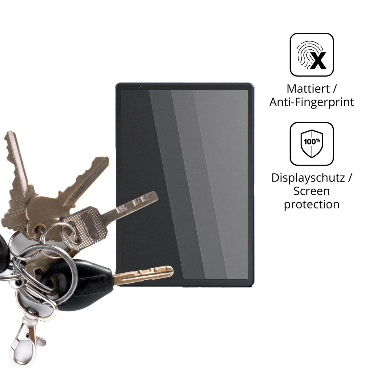 dipos Displayschutz für Avylet RC04, mattierte Oberfläche, Blickschutzfilter und perfekter Passform