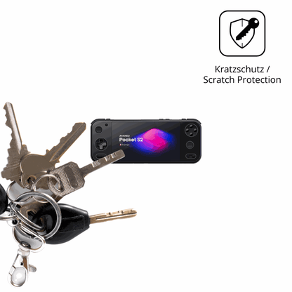 2x Schutzfolie klar für AYANEO Pocket S2 6.3 Zoll Display-Schutzfolie