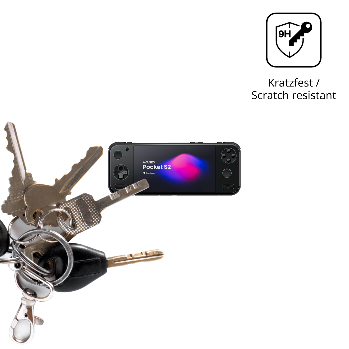 2x 9H Schutzfolie für AYANEO Pocket S2 6.3 Zoll Panzerfolie