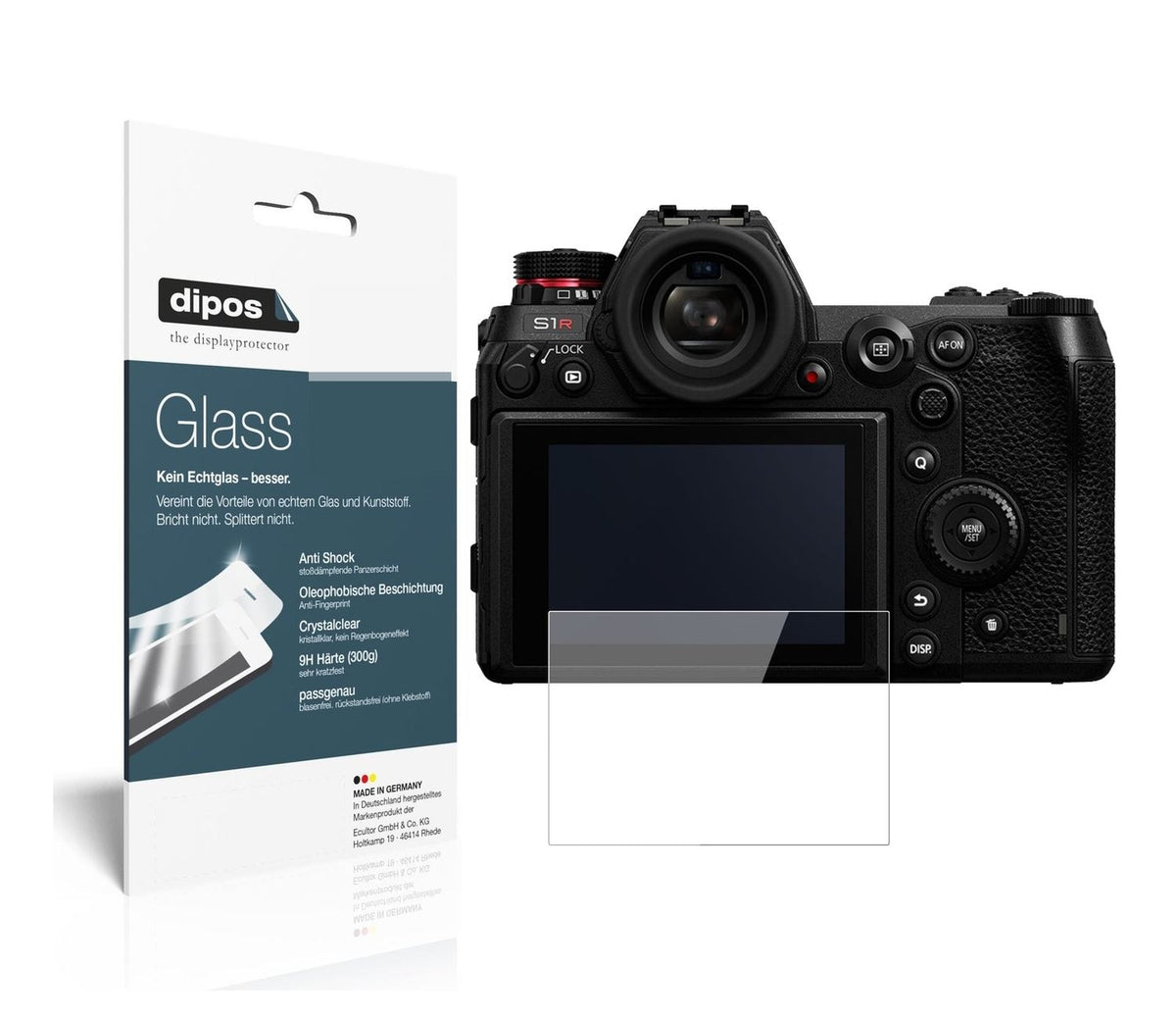 1x 9H Schutzfolie für Panasonic Lumix S1R Panzerfolie